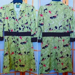 To Fast Brand Cirque Couture Vintage Inspired Pin-up Girl Dress Size Lg